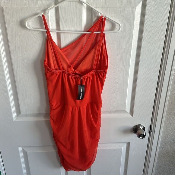 Mesh Corset Detail Bodycon Dress - Picture 5 of 9